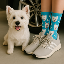 Load image into Gallery viewer, Personalized Custom West Highland Terrier Westie Socks-Accessories-Accessories,Dog Dad Gifts,Dog Mom Gifts,Socks,Upload Photo,West Highland Terrier-1