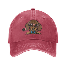 Load image into Gallery viewer, Personalized Dachshund Baseball Cap - Romeo Dachshund Design - Match Your Dog's Coat Color-Hats &amp; Caps-Accessories,Baseball Caps,Dog Mom Gifts-2