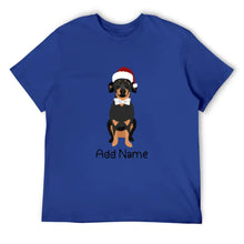 Load image into Gallery viewer, Personalized Dachshund Dad Cotton T Shirt-Apparel-Apparel, Dachshund, Dog Dad Gifts, Personalized, Shirt, T Shirt-Men&#39;s Cotton T Shirt-Blue-Medium-11