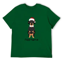 Load image into Gallery viewer, Personalized Dachshund Dad Cotton T Shirt-Apparel-Apparel, Dachshund, Dog Dad Gifts, Personalized, Shirt, T Shirt-Men&#39;s Cotton T Shirt-Green-Medium-16
