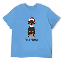 Load image into Gallery viewer, Personalized Dachshund Dad Cotton T Shirt-Apparel-Apparel, Dachshund, Dog Dad Gifts, Personalized, Shirt, T Shirt-Men&#39;s Cotton T Shirt-Sky Blue-Medium-2