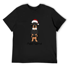 Load image into Gallery viewer, Personalized Dachshund Dad Cotton T Shirt-Apparel-Apparel, Dachshund, Dog Dad Gifts, Personalized, Shirt, T Shirt-Men&#39;s Cotton T Shirt-Black-Medium-9