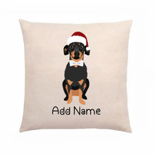 Load image into Gallery viewer, Personalized Dachshund Linen Pillowcase-Home Decor-Dachshund, Dog Dad Gifts, Dog Mom Gifts, Home Decor, Personalized, Pillows-Linen Pillow Case-Cotton-Linen-12&quot;x12&quot;-2