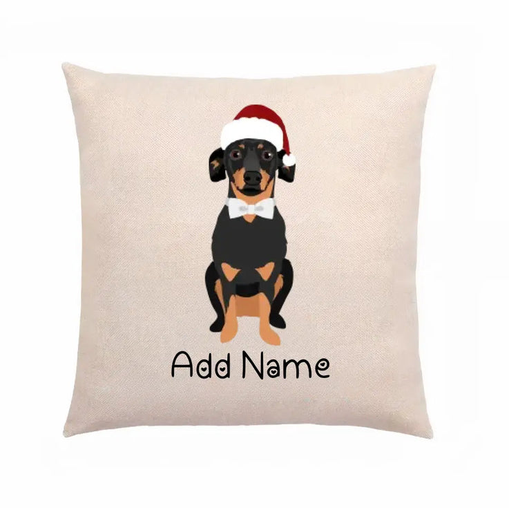 Personalized Dachshund Linen Pillowcase-Home Decor-Dachshund, Dog Dad Gifts, Dog Mom Gifts, Home Decor, Personalized, Pillows-Linen Pillow Case-Cotton-Linen-12"x12"-2