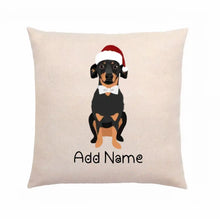 Load image into Gallery viewer, Personalized Dachshund Linen Pillowcase-Linen Pillow Case-Cotton-Linen-16"x16"