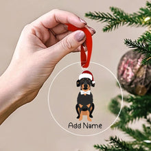 Load image into Gallery viewer, Personalized Dachshund Love Christmas Tree Ornaments-Christmas Ornament-Christmas, Dachshund, Personalized-Christmas Tree Ornaments-Transparent-3.5&quot; or 8.9 cm-2