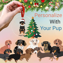 Load image into Gallery viewer, Dachshund christmas-tree-ornament-multi