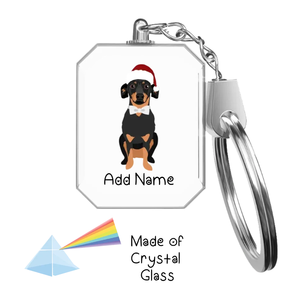 Personalized Dachshund Love Crystal Glass Keychain-Accessories-Dachshund-Crystal Keychain-Glass Crystal-One Size-2