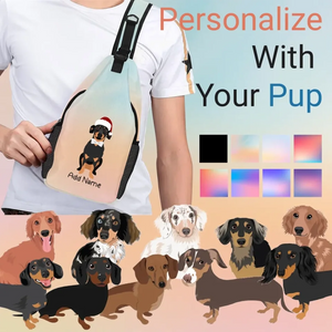 Dachshund sling-bag-multi