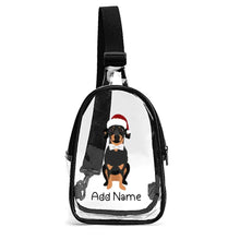 Load image into Gallery viewer, Personalized Dachshund Love Unisex Transparent Sling Bag-Accessories-Dachshund-Unisex Transparent Sling Bag-Transparent-One Size-2