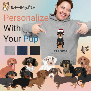 Personalized Dachshund Love Womens Warm Hoodie Sweatshirt 360x