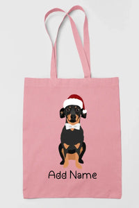 Personalized Dachshund Love Zippered Tote Bag-Accessories-Accessories, Bags, Dachshund, Dog Mom Gifts, Personalized-11