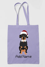 Load image into Gallery viewer, Personalized Dachshund Love Zippered Tote Bag-Accessories-Accessories, Bags, Dachshund, Dog Mom Gifts, Personalized-Zippered Tote Bag-Pastel Purple-Classic-2