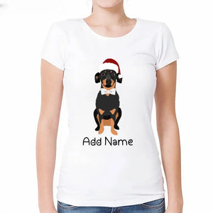 Personalized Dachshund Mom T Shirt for Women-Customizer-Apparel, Dachshund, Dog Mom Gifts, Personalized, Shirt, T Shirt-Modal T-Shirts-White-Small-2