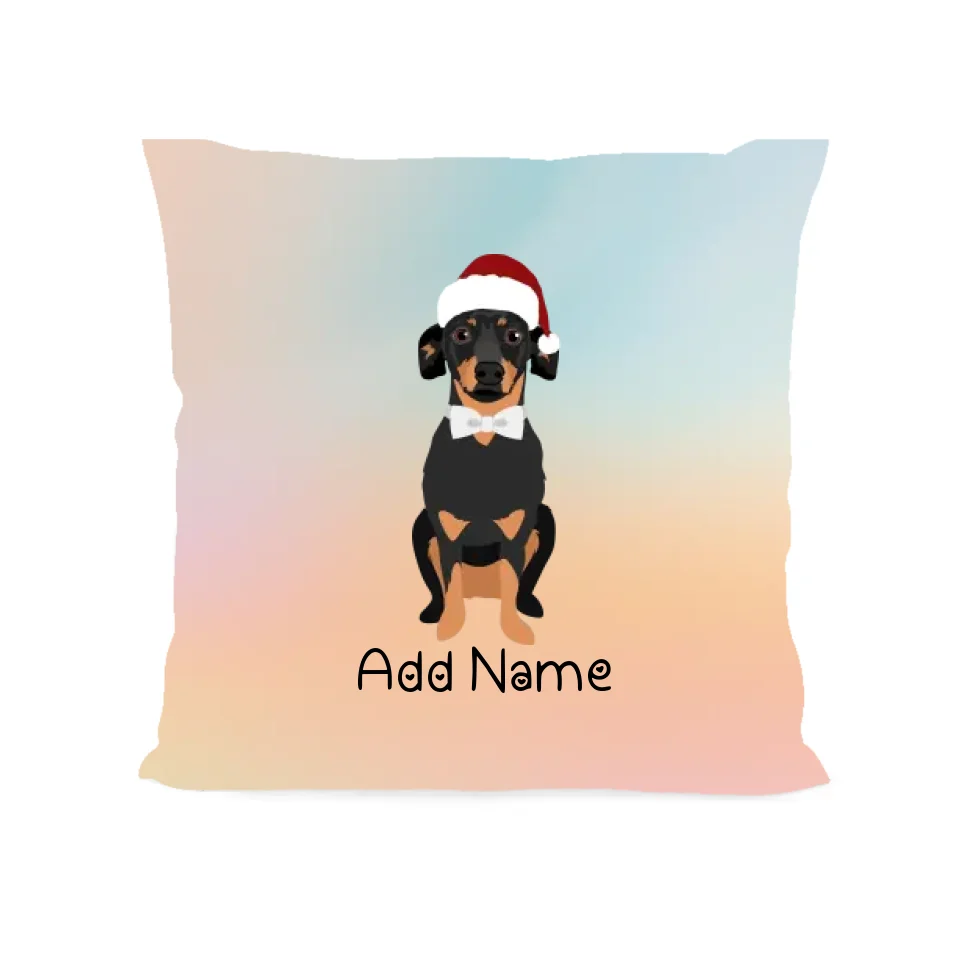 Personalized Dachshund Soft Plush Pillowcase-Home Decor-Christmas, Dachshund, Dog Dad Gifts, Dog Mom Gifts, Home Decor, Personalized, Pillows-Soft Plush Pillowcase-As Selected-12