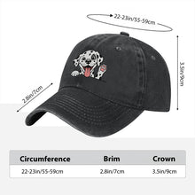 Load image into Gallery viewer, Personalized Dalmatian Baseball Cap - Waving Dalmatian Design - Match Your Dog's Coat Color-Hats &amp; Caps-Accessories,Baseball Caps,Dalmatian,Dog Dad Gifts,Dog Mom Gifts-7