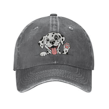 Load image into Gallery viewer, Personalized Dalmatian Baseball Cap - Waving Dalmatian Design - Match Your Dog's Coat Color-Hats &amp; Caps-Accessories,Baseball Caps,Dalmatian,Dog Dad Gifts,Dog Mom Gifts-Deep Heather-One Size-3