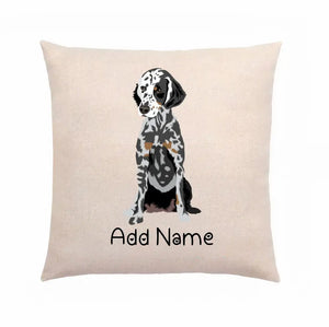 Personalized Dalmatian Linen Pillowcase-Home Decor-Dalmatian, Dog Dad Gifts, Dog Mom Gifts, Home Decor, Personalized, Pillows-Linen Pillow Case-Cotton-Linen-12"x12"-2