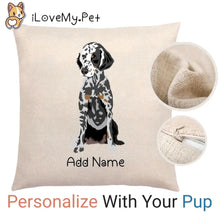 Load image into Gallery viewer, Personalized Dalmatian Linen Pillowcase-Home Decor-Dalmatian, Dog Dad Gifts, Dog Mom Gifts, Home Decor, Personalized, Pillows-1