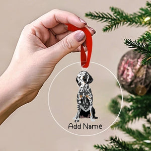 Personalized Dalmatian Love Christmas Tree Ornaments-Christmas Ornament-Christmas, Dalmatian, Personalized-Christmas Tree Ornaments-Transparent-3.5" or 8.9 cm-2