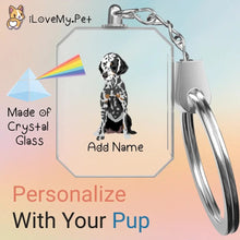 Load image into Gallery viewer, Dalmatian crystal-keychain-single