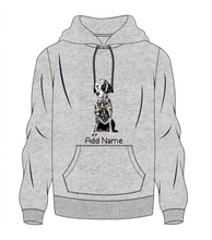 Load image into Gallery viewer, Personalized Dalmatian Love Men&#39;s Warm Hoodie Sweatshirt-Apparel-Apparel, Dalmatian, Dog Dad Gifts, Hoodie, Personalized, Sweatshirt-Men&#39;s Warm Hoodie Sweatshirt-Gray-S-10