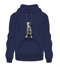 Load image into Gallery viewer, Personalized Dalmatian Love Men&#39;s Warm Hoodie Sweatshirt-Apparel-Apparel, Dalmatian, Dog Dad Gifts, Hoodie, Personalized, Sweatshirt-Men&#39;s Warm Hoodie Sweatshirt-Navy Blue-S-2