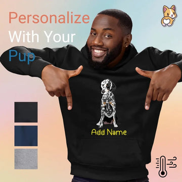 Personalized Dalmatian Love Mens Warm Hoodie Sweatshirt 360x