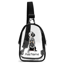 Load image into Gallery viewer, Personalized Dalmatian Love Unisex Transparent Sling Bag-Accessories-Dalmatian-Unisex Transparent Sling Bag-Transparent-One Size-3