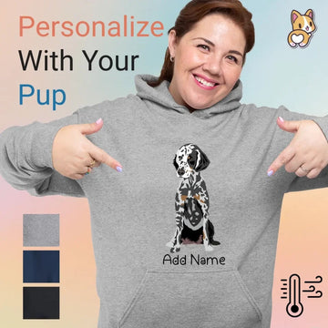 Personalized Dalmatian Love Womens Warm Hoodie Sweatshirt 360x