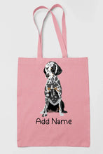 Load image into Gallery viewer, Personalized Dalmatian Love Zippered Tote Bag-Accessories-Accessories, Bags, Dalmatian, Dog Mom Gifts, Personalized-11