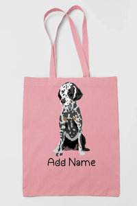 Personalized Dalmatian Love Zippered Tote Bag-Accessories-Accessories, Bags, Dalmatian, Dog Mom Gifts, Personalized-11