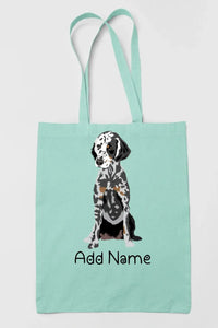 Personalized Dalmatian Love Zippered Tote Bag-Accessories-Accessories, Bags, Dalmatian, Dog Mom Gifts, Personalized-12
