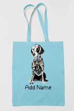 Load image into Gallery viewer, Personalized Dalmatian Love Zippered Tote Bag-Accessories-Accessories, Bags, Dalmatian, Dog Mom Gifts, Personalized-13