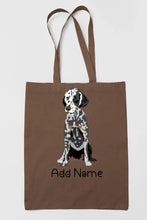 Load image into Gallery viewer, Personalized Dalmatian Love Zippered Tote Bag-Accessories-Accessories, Bags, Dalmatian, Dog Mom Gifts, Personalized-15
