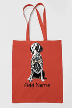 Load image into Gallery viewer, Personalized Dalmatian Love Zippered Tote Bag-Accessories-Accessories, Bags, Dalmatian, Dog Mom Gifts, Personalized-16