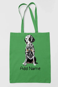 Personalized Dalmatian Love Zippered Tote Bag-Accessories-Accessories, Bags, Dalmatian, Dog Mom Gifts, Personalized-18