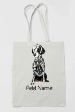 Load image into Gallery viewer, Personalized Dalmatian Love Zippered Tote Bag-Accessories-Accessories, Bags, Dalmatian, Dog Mom Gifts, Personalized-3