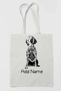 Personalized Dalmatian Love Zippered Tote Bag-Accessories-Accessories, Bags, Dalmatian, Dog Mom Gifts, Personalized-3