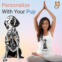 Load image into Gallery viewer, Personalized Dalmatian Mom Yoga Tank Top-Shirts &amp; Tops-Apparel, Dalmatian, Dog Mom Gifts, Shirt, T Shirt-1