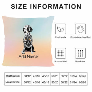 Personalized Dalmatian Soft Plush Pillowcase-Home Decor-Dalmatian, Dog Dad Gifts, Dog Mom Gifts, Home Decor, Personalized, Pillows-3