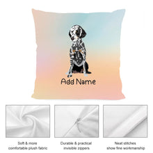 Load image into Gallery viewer, Personalized Dalmatian Soft Plush Pillowcase-Home Decor-Dalmatian, Dog Dad Gifts, Dog Mom Gifts, Home Decor, Personalized, Pillows-4