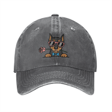 Load image into Gallery viewer, Personalized Doberman Baseball Cap - Romeo Doberman Design - Match Your Dog's Coat Color-Hats &amp; Caps-Accessories,Baseball Caps,Dog Mom Gifts-4