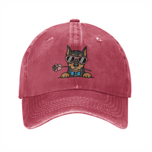 Load image into Gallery viewer, Personalized Doberman Baseball Cap - Romeo Doberman Design - Match Your Dog's Coat Color-Hats &amp; Caps-Accessories,Baseball Caps,Dog Mom Gifts-2