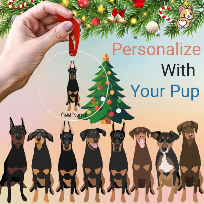 Doberman christmas-tree-ornament-multi