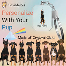 Load image into Gallery viewer, Doberman crystal-keychain-multi