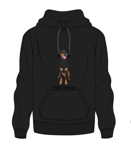 Personalized Doberman Love Men's Warm Hoodie Sweatshirt-Apparel-Apparel, Doberman, Dog Dad Gifts, Hoodie, Personalized, Sweatshirt-Men's Warm Hoodie Sweatshirt-Black-S-9