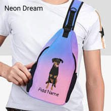 Load image into Gallery viewer, Personalized Doberman Love Unisex Sling Bag Backpack-Accessories-Doberman-Unisex Sling Bag Backpack-Neon Dream-One Size-17