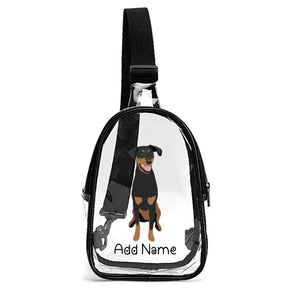 Personalized Doberman Love Unisex Transparent Sling Bag-Accessories-Doberman-Unisex Transparent Sling Bag-Transparent-One Size-2