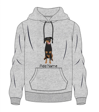 Load image into Gallery viewer, personalized-dog-mom-hoodie-heather-gray